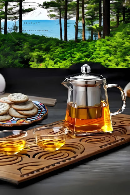 Noch Tea™ Borosilikat Isıya Dayanıklı Cam Teapot