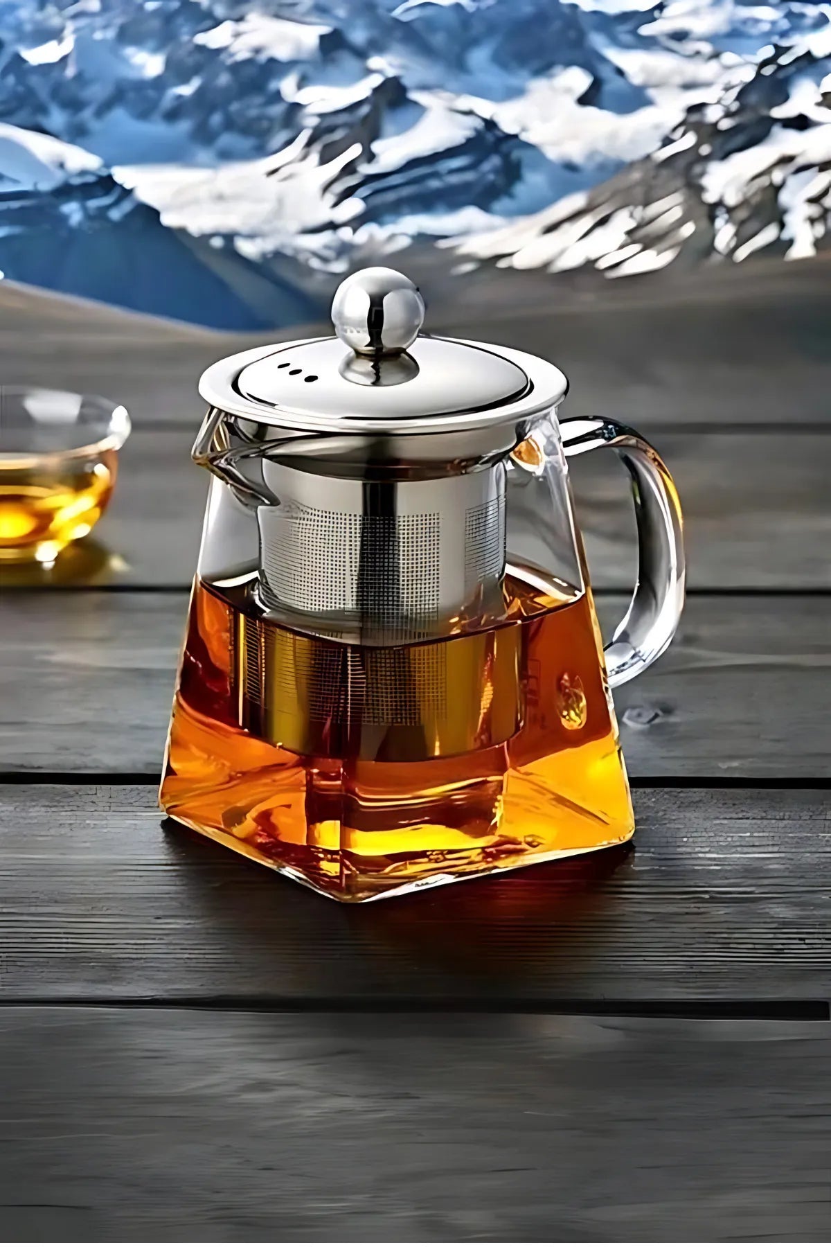 Noch Tea™ Borosilikat Isıya Dayanıklı Cam Teapot